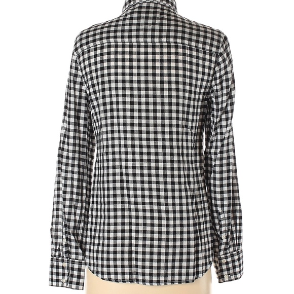 Black and White Checkered Button up size small - Picture 2 of 2